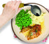 Rehabilitation Advantage Left Handed Child Bent Offset Spoon, Yellow