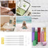 JIUWU 10pcs 10ml Essential Oils Stainless Steel Roller-on Bottles - Refillable Perfume Vials with Droppers