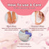 Moisturizing Socks for Dry Cracked Feet - Hydrating Gel Spa Sock, Overnight Foot Moisturizer (1 Pair, Pink)