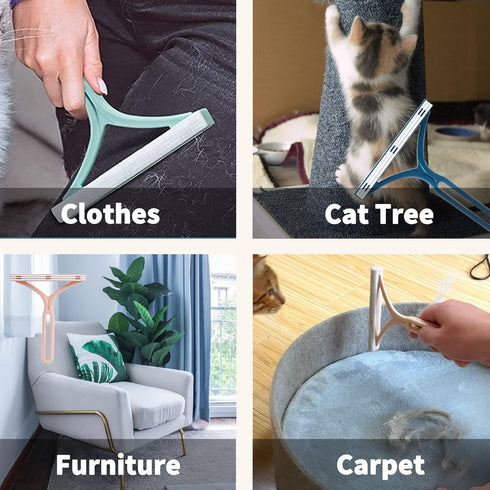 Dog Hair Remover for Couch, Cat Fur Removal Tool for Furniture, Reusable Scraper for Dog Hair Cleaning