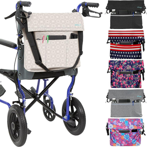 Vive XL Wheelchair Bag - Waterproof, Scratch-Resistant, Double-Stitched, Machine Washable Accessory for Adults, 15