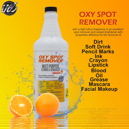 Oxy Spot Remover All Purpose Cleaner & Degreaser Spray, 32 oz Stain Remover for Carpets and Upholstery