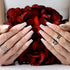 Hypnaughty 24 Pcs Modern Glittery French Luxury Coffin Press On Nails with Holographic Design