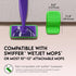 Reusable Floor Mop Pads, Swiffer Wet Jet Compatible Refills, 2 Pack, 12-inch Microfiber, Eco-Friendly