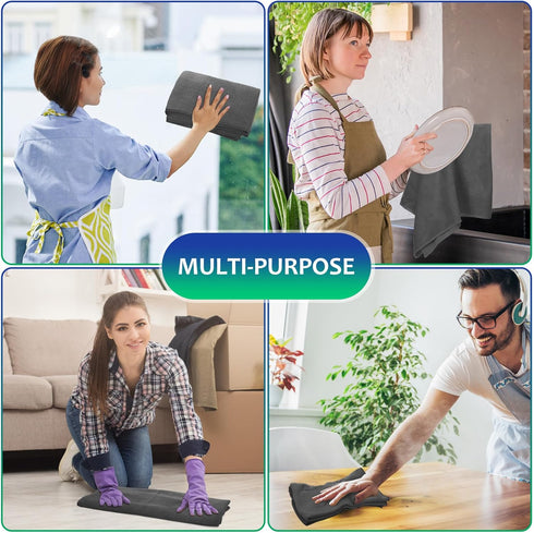 3 Pcs Extra Large Microfiber Cleaning Cloth, 30" x 20", Washable Reusable Towel, Streak Free, Lint Free for Home