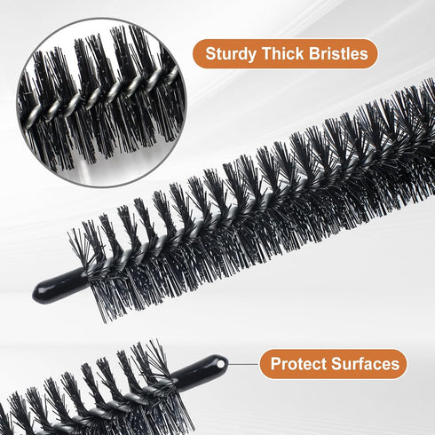 Dryer Cleaner Vent Brush - Flexible 70cm or 75cm Long Dryer Vent & Refrigerator Coil Cleaning Brush (Short Brush)