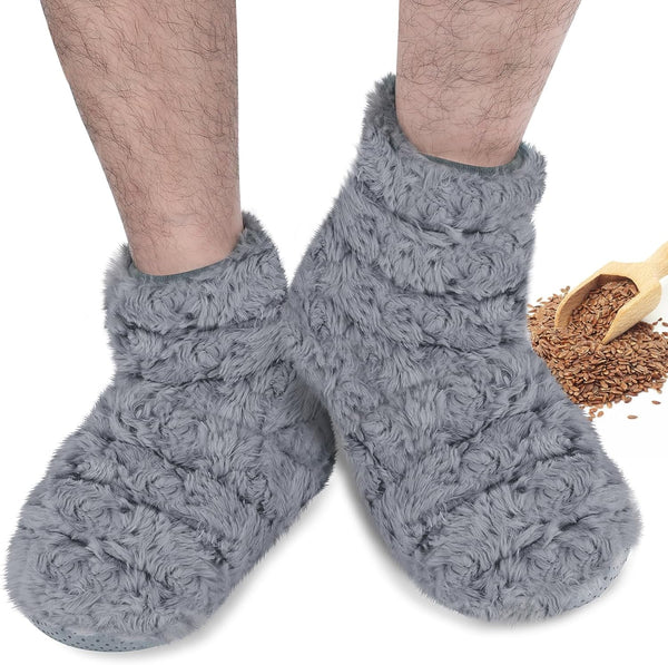 REVIX Microwavable Booties and Feet Warmers for Women & Men, Microwave Heated