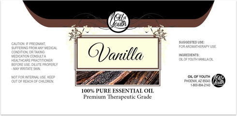 Oil of Youth Essential Oils 4oz - Vanilla Essential Oil - 4 Fluid Ounces - Vanilla Oil - Aromatherapy Oils - Essential Oils for Candle Making