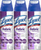 Lysol Fabric Disinfectant Spray, Sanitizing and Antibacterial, Lavender Fields, 15 Fl. Oz (Pack of 3)