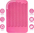 Large Size 11" X 7.5" Heat Resistant Silicone Travel Mat - Anti-Heat Pad for Hair Styling Tools, Baby Pink