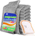 6 Pack Non Scratch Wire Dishcloth with 1 Kitchen Sponge, Powerful Cleaning Cloth for Cookware