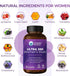 Vitamin World Ultra 360 Multivitamin for Women, with Herbs & Collagen for Hair, Skin & Nails, Supplement with Iron,