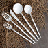 Modern Flatware Cutlery Disposable Plastic Combo Set, 40 Count Luxury White, Service for 8.