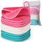 Makeup Remover Cloth, 6" x 6" Reusable Face Towels, Microfiber Washcloth with Mesh Bag, 12 Pack