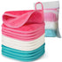 Makeup Remover Cloth, 6" x 6" Reusable Face Towels, Microfiber Washcloth with Mesh Bag, 12 Pack