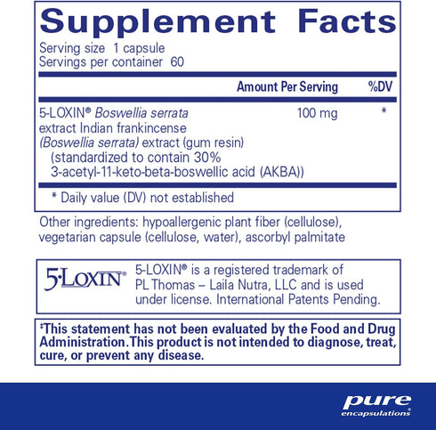 Pure Encapsulations Boswellia AKBA - Supports Joint Health, Immune System, 60 Capsules