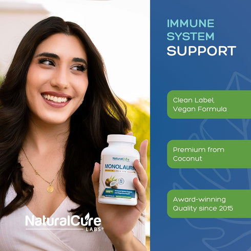 Premium Monolaurin 600mg - 100 Capsules