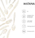 MATANA 150 pc Gold Plastic Silverware Set with Gold Glitter, Heavy Duty Clear Plastic Cutlery for Events
