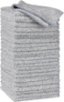 uxcell Gray Microfiber Cleaning Cloth - Ultra Soft Absorbent Lint Free Dish Towels, 12" x 12", 24 Pack