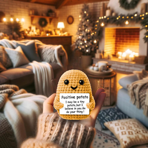 Uonel INDUSTRY Positive potato crochet whit a box for friend and family an boyfriend positive