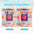 2-Pack 12.6" Large Happy Birthday Gift Bags with Tissue Paper for Birthday Party