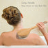 TEMEAYE Dry Brushing Body Brush Set, Wooden Handle with Medium Strength Natural Bristles for Gentle Exfoliation