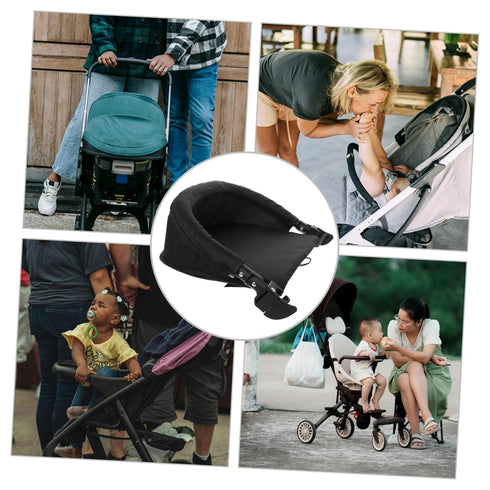 Hemoton Baby Stroller Footrest Extension Adjustable Universal Stroller Leg Rest Removable Foot Support with Safety
