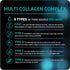 Vital Vitamins Collagen for Women & Men (2 Pack) - Multi Collagen Pills Type I, II, III, V, X - 300 Capsules
