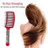 KTKUDY Detangling Hair Brush - Boar Bristle & Tangle-Free Design for Kids, Women, and Men, Pain-Free Styling (Red)