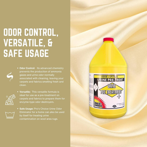 Pro's Choice 1 Gallon Odor Eliminator for Strong Urine, UPT Carpet Cleaner Solution for Pet Urine Control