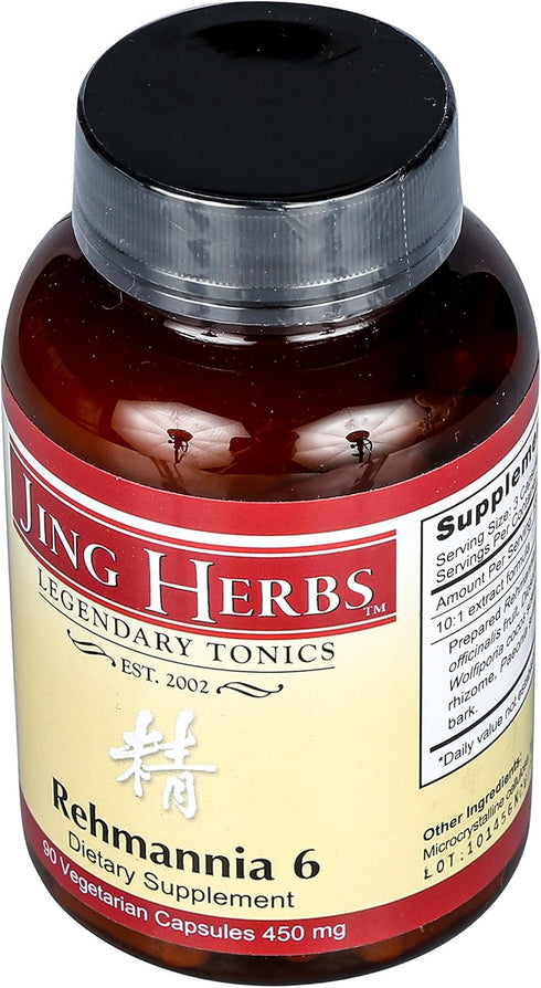 JING HERBS Rehmannia 6 90 Capsules