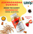 Ashwagandha Gummies with Turmeric and Black Pepper Extract - Herbal Gummy Supplement - 60 Gummies