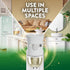 Pack 4 Count 4 AIR WICK Plug In Scented Oil Air Freshener Refill - Oil Refills Morning Lily & White Flowers ct.