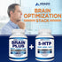 Arazo Nutrition Premium Brain Function Supplement – Nootropic Booster with Memory, Focus, Clarity, DMAE, Bacopa