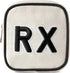Personalized Small Canvas Cosmetic Bag, Cute Plaid Chenille Letter RX Drug Pouch with Zipper for Women and Girls