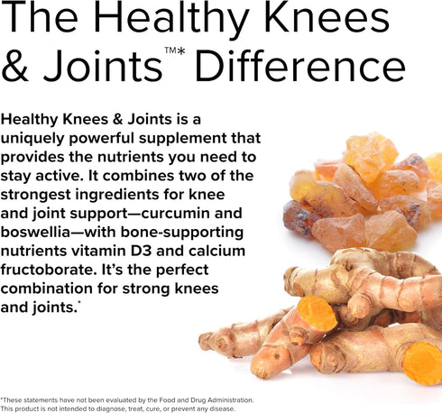 Terry Naturally Healthy Knees & Joints, 60 Capsules for Bone Health & Joint Flexibility