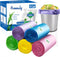 4 Gallon Small Garbage Bags, 250 Counts, Trash Bag Bin Liners for Home Office Kitchen, 5 Color