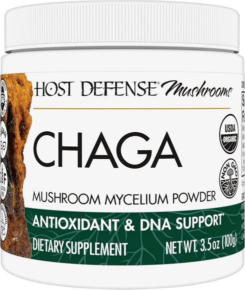 Host Defense Chaga Powder - Immune System Support Supplement - Chaga Mushroom