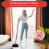Heavy Duty Broom with 55" Long Handle - Black and Red Angle Broom for Indoor, Outdoor, Kitchen