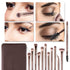 Z'OREYA Eye Makeup Brushes, 12 Pcs Professional Brush Set with Carrying Bag, Champagne Gold