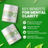 SaltWrap Adaptogen Greens Nootropic, Brain Memory Support Natural Supplement, 90 Capsules