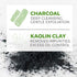 Rustic Maka Deep Cleansing Charcoal & Clay Soap Bar, Activated Charcoal Face & Body Soap for Acne-Prone Skin