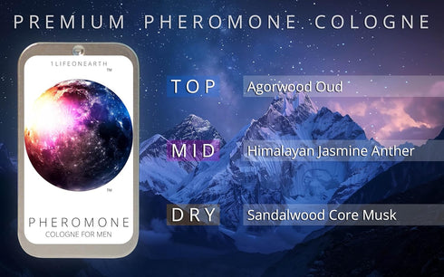 Pheromone Cologne for Men, Solid Compact Tin, 0.35 oz to Attract Women