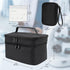 Medicine Organizer Bag, Dual Layers Pill Bottle Organizer Storage Bag with Adjustable Divide, Medication Travel Bag