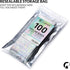Mylar Bags with Ziplock 4 x 6" | 100 Rainbow Holographic Bags, Sealable Heat Seal for Candy, Food Packaging