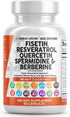 Clean Nutraceuticals Fisetin 2500mg, Quercetin 1000mg, Resveratrol 1000mg, Health Supplement for Longevity