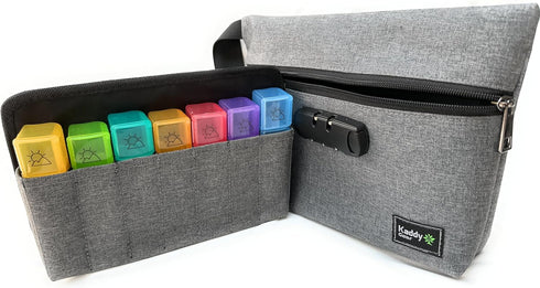 KADDY GEAR (7-Day 4-Times-A-Day) 3 Kaddy Weekly AM/PM Secure Pill Organizer Box, / Portable Travel with Large