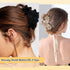 Ondder 4 Pcs Flower Hair Clips for Women, 4.5 Inch Large Matte Claw Clips for Thick Hair