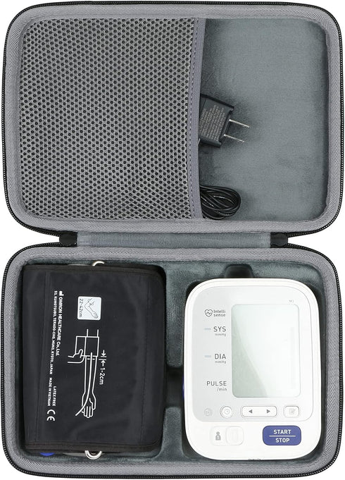 co2CREA Hard Case Replacement for OMRON Bronze Omron 5 Series Blood Pressure Monitor BP5100, BP742N, HEM-7131E