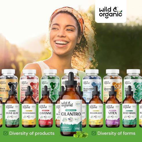Cilantro Tincture | Vegan Detox Cleanse Supplement with Organic Cilantro Leaf, Alcohol-Free Drops - 4 Oz